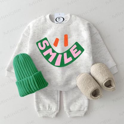 SMILE Baby 2-piece Light Grey Set - Light Grey - 2-3T - image 1