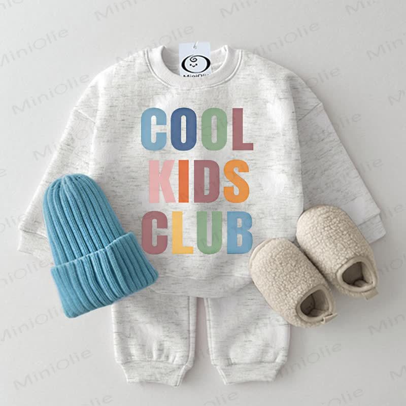COOL KIDS CLUB Baby Grey Sweatshirt 2-piece Set - Grey - 2-3T - image 1