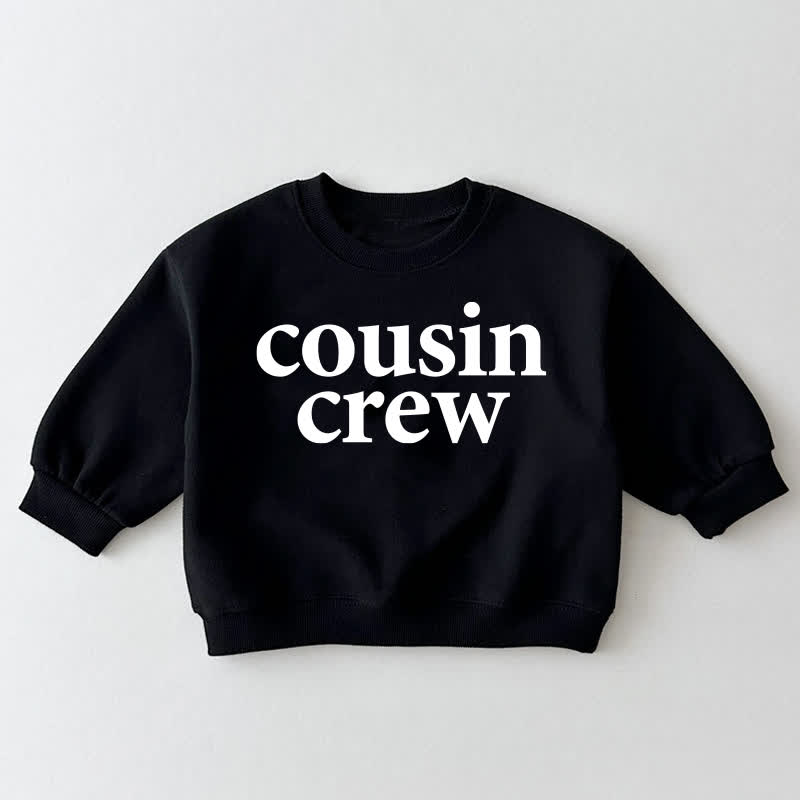 COUSIN CREW Baby Toddler Black Sweatshirt - Black - 3-5T - image 1