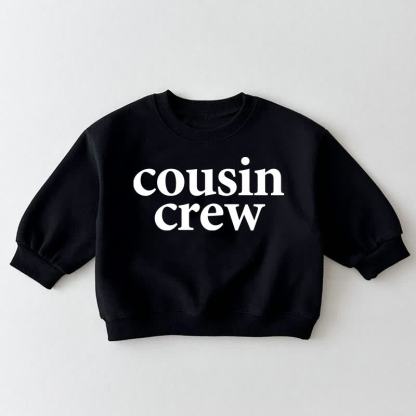 COUSIN CREW Baby Toddler Black Sweatshirt - Black - 3-5T - image 1