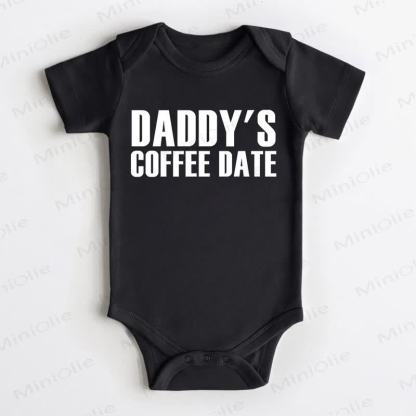 DADDY'S COFFEE DATE Baby Bodysuit - Black - 18-24M - image 1
