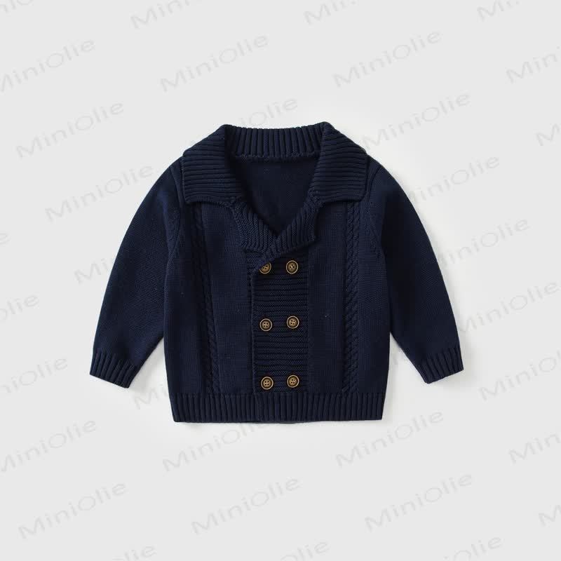 Baby Toddler Boys Shirt and Pants Set or Gentleman Cardigan - Navy - 3-4T - image 6