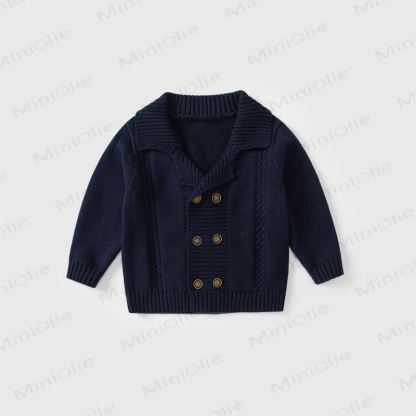 Baby Toddler Boys Shirt and Pants Set or Gentleman Cardigan - Navy - 3-4T - image 6