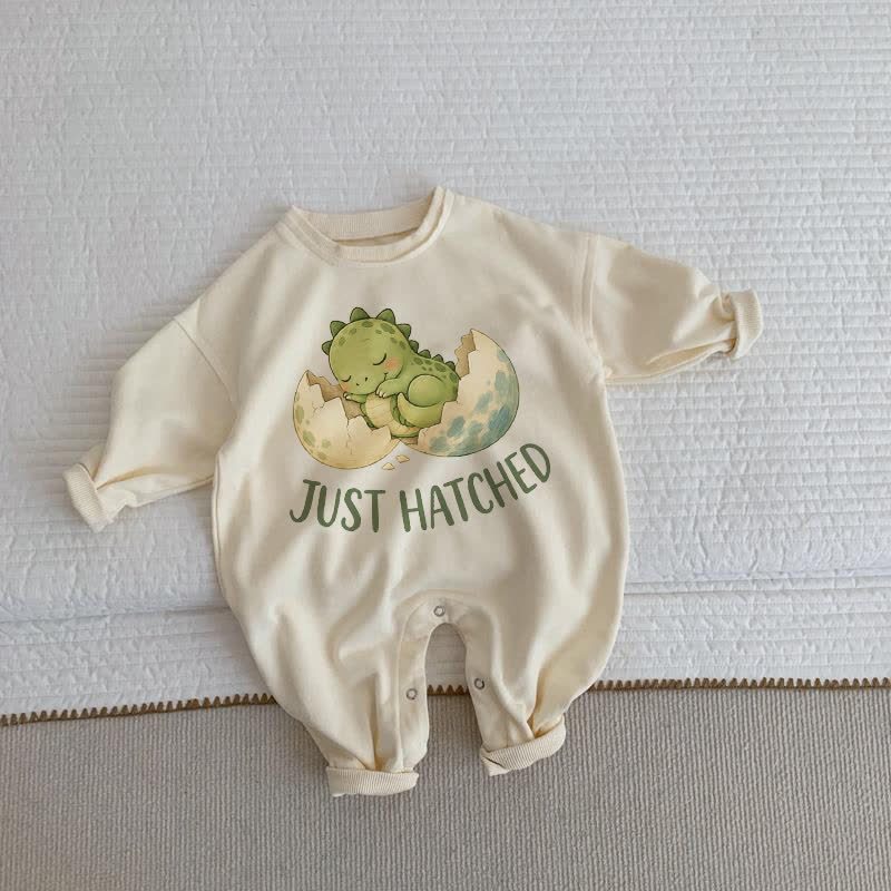 JUST HATCHED Baby Beige Romper - Beige - 2-3T - image 1