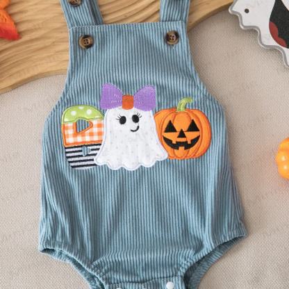 BOO Baby Halloween Corduroy Suspender Bodysuit - image 6