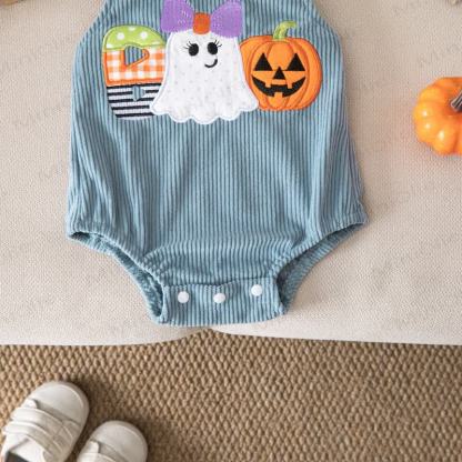 BOO Baby Halloween Corduroy Suspender Bodysuit - image 7