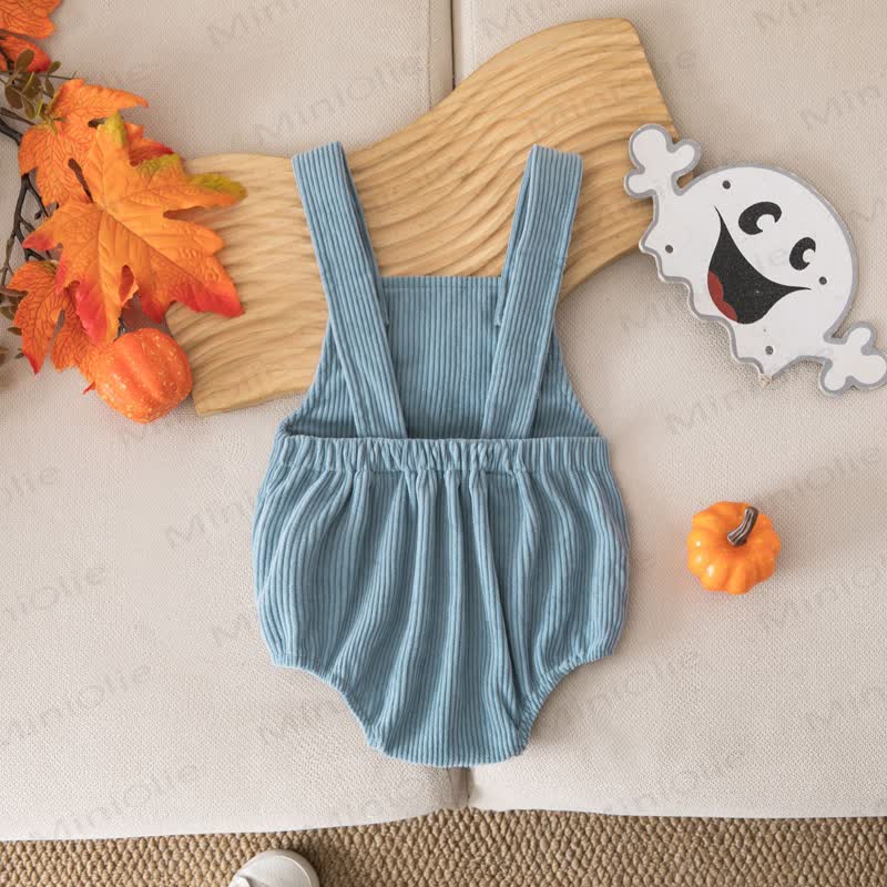 BOO Baby Halloween Corduroy Suspender Bodysuit - image 3