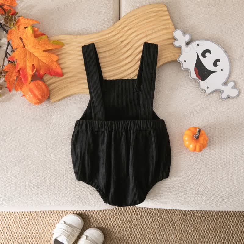 BOO Baby Halloween Corduroy Suspender Bodysuit - image 12