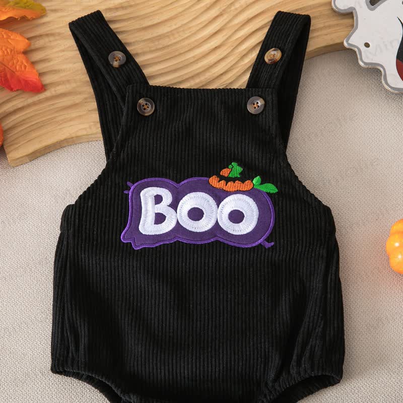 BOO Baby Halloween Corduroy Suspender Bodysuit - image 15