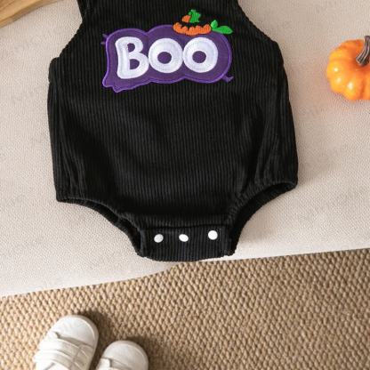 BOO Baby Halloween Corduroy Suspender Bodysuit - image 16