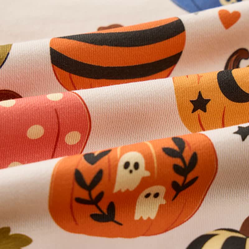 Baby Pumpkin Ghost Cat Print 2-piece Set - image 7