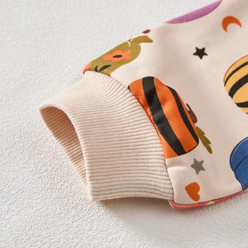 Baby Pumpkin Ghost Cat Print 2-piece Set - image 5