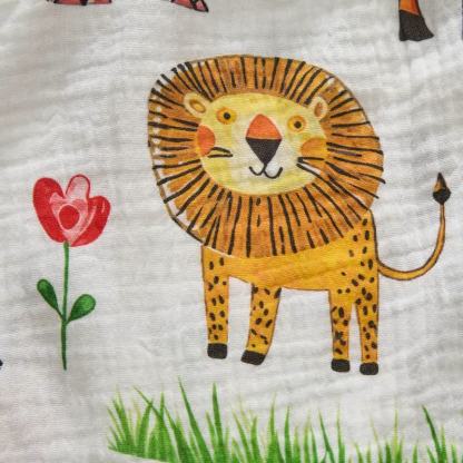 Baby Zoo Print Romper with Hat - image 5