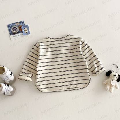 Baby Toddler Striped Henley T-Shirt - image 2