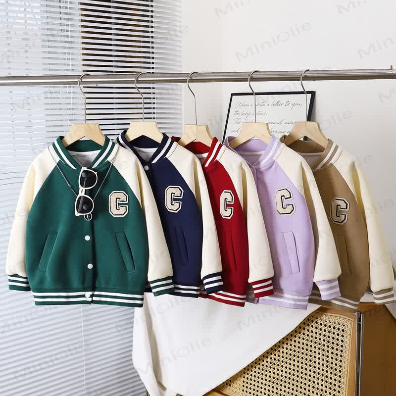 Toddler Snap Front Varsity Outerwear - image 1