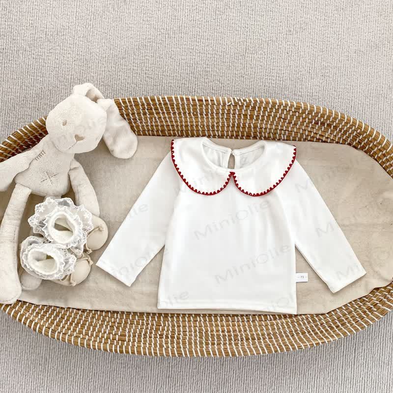 Baby Gingham Bow Dress and White Blouse - Red Top - 4-5T - image 5