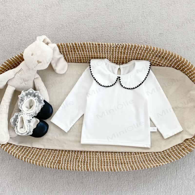 Baby Gingham Bow Dress and White Blouse - Black Top - 4-5T - image 7