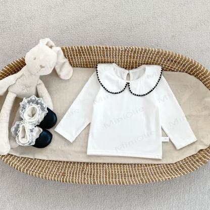 Baby Gingham Bow Dress and White Blouse - Black Top - 4-5T - image 7