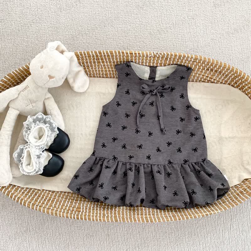 Baby Gingham Bow Dress and White Blouse - Black Dress - 4-5T - image 8