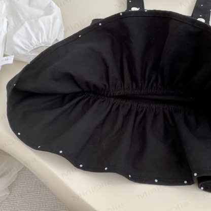 Baby Polka Dot Pinafore Dress and Lace Blouse - image 8