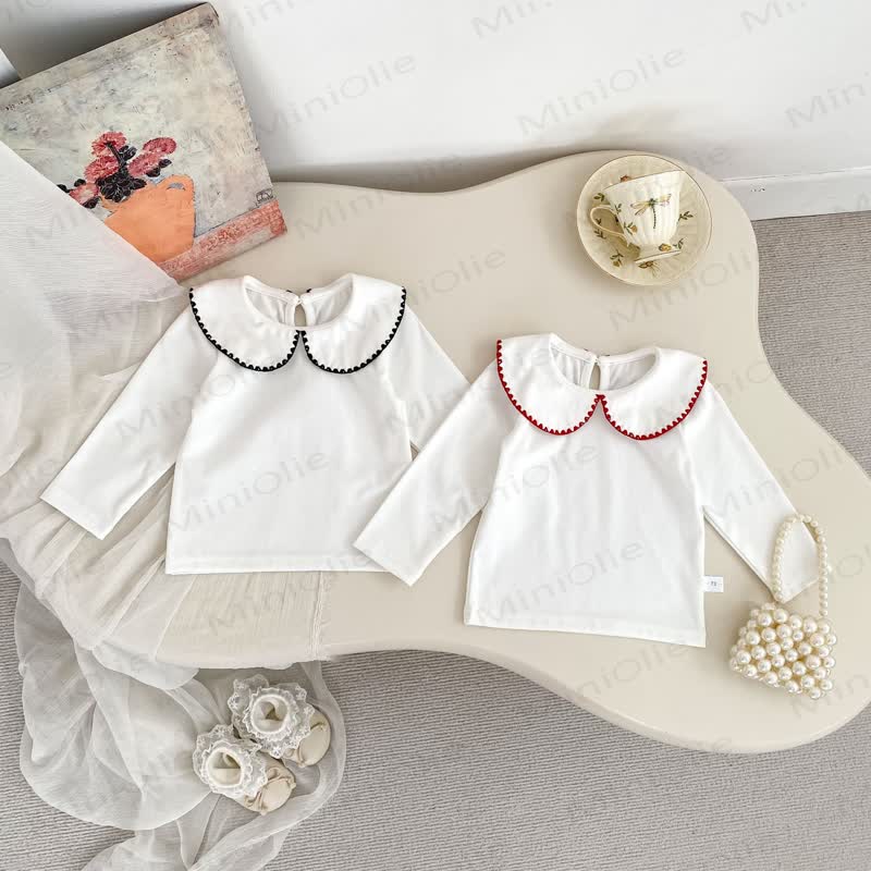 Baby Gingham Bow Dress and White Blouse - image 4