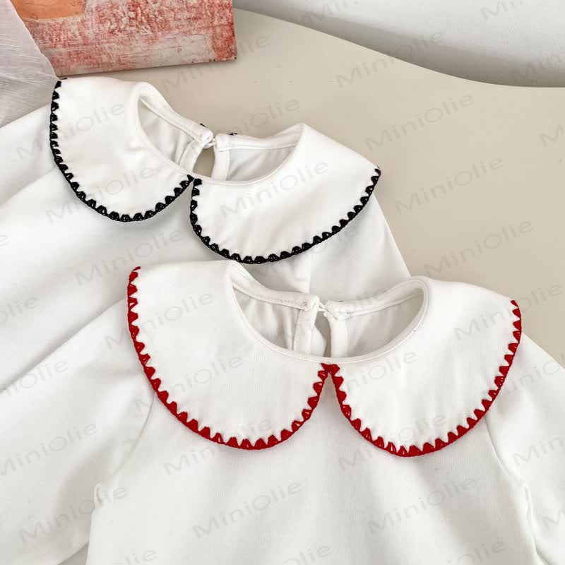Baby Gingham Bow Dress and White Blouse - image 10