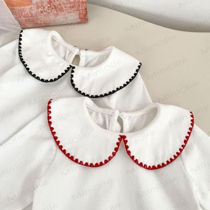 Baby Gingham Bow Dress and White Blouse - image 10