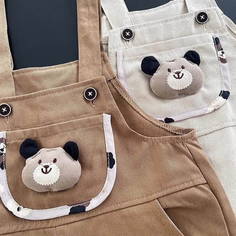 Baby Toddler Boy Bear Print Overalls and Shirt 2-piece Set - image 10