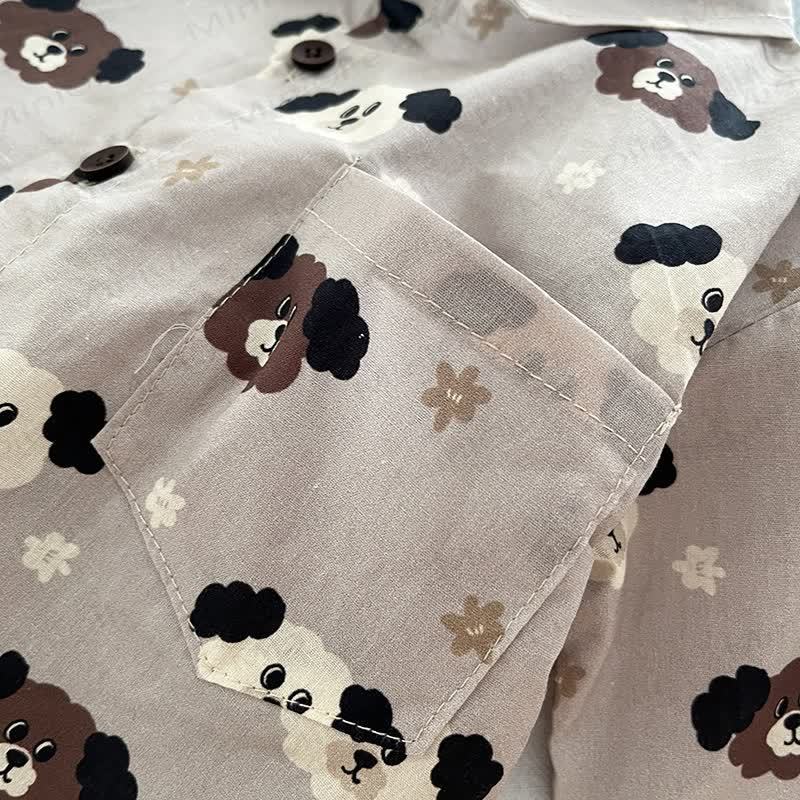 Baby Toddler Boy Bear Print Overalls and Shirt 2-piece Set - image 6