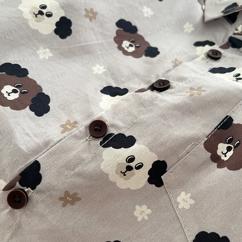 Baby Toddler Boy Bear Print Overalls and Shirt 2-piece Set - image 7