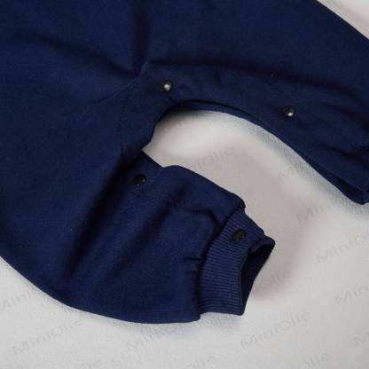 KEEP ON MOVING Baby Toddler Vehicle Print Dark Blue Color Block Romper - image 4