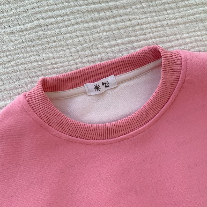 Toddler Solid Color Crewneck Sweatshirt Top - image 13