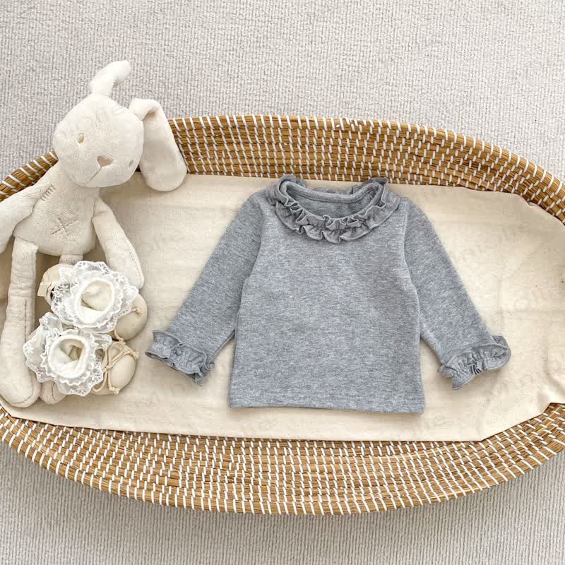 Baby Ruffle Collar Long Sleeve Top - image 6