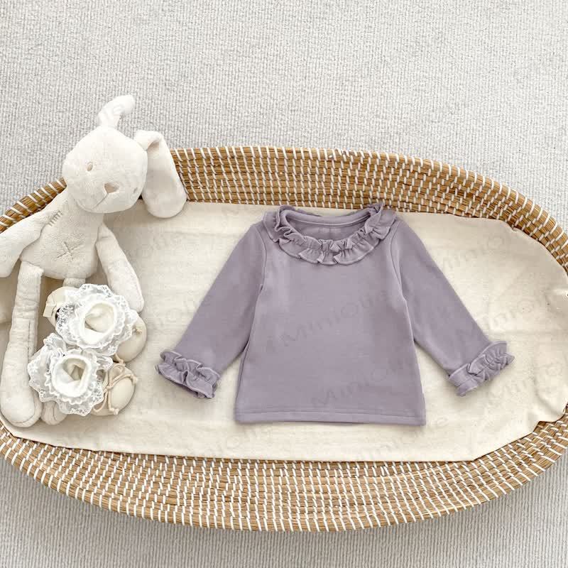 Baby Ruffle Collar Long Sleeve Top - image 8