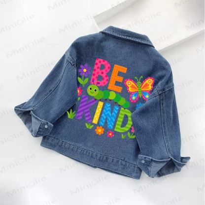 BE KIND Toddler Kid Insect Print Denim Jacket - image 2