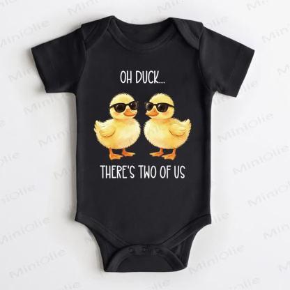 OH DUCK... THERE'S TWO OF US Baby Black Bodysuit - Black - 18-24M - image 1