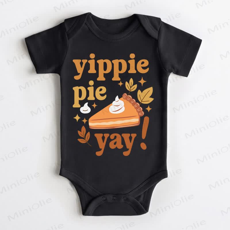 YIPPIE PIE YAY! Baby Black Bodysuit - Black - 18-24M - image 1