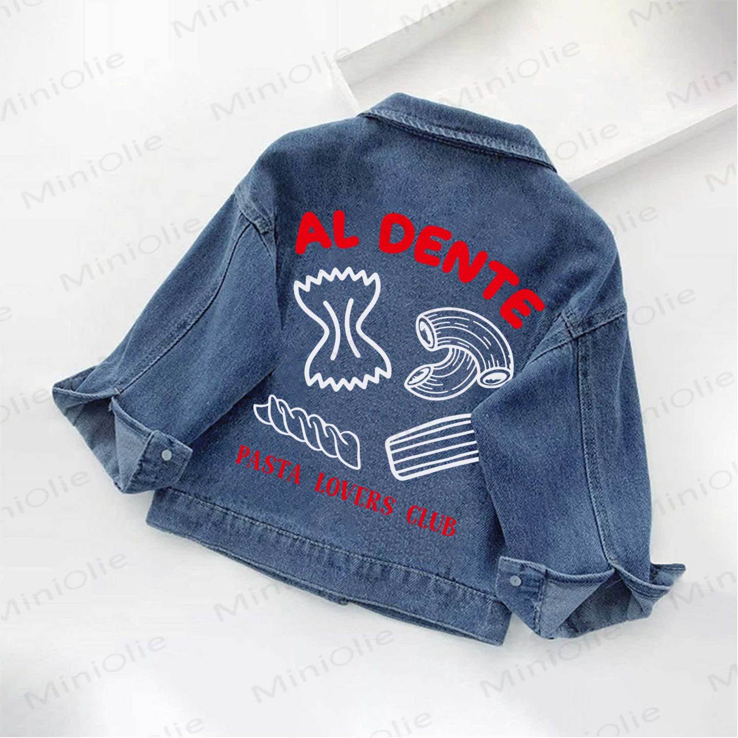 AL DENTE PASTA LOVERS CLUB Toddler Kid Denim Jacket - Blue - 10-11T - image 1