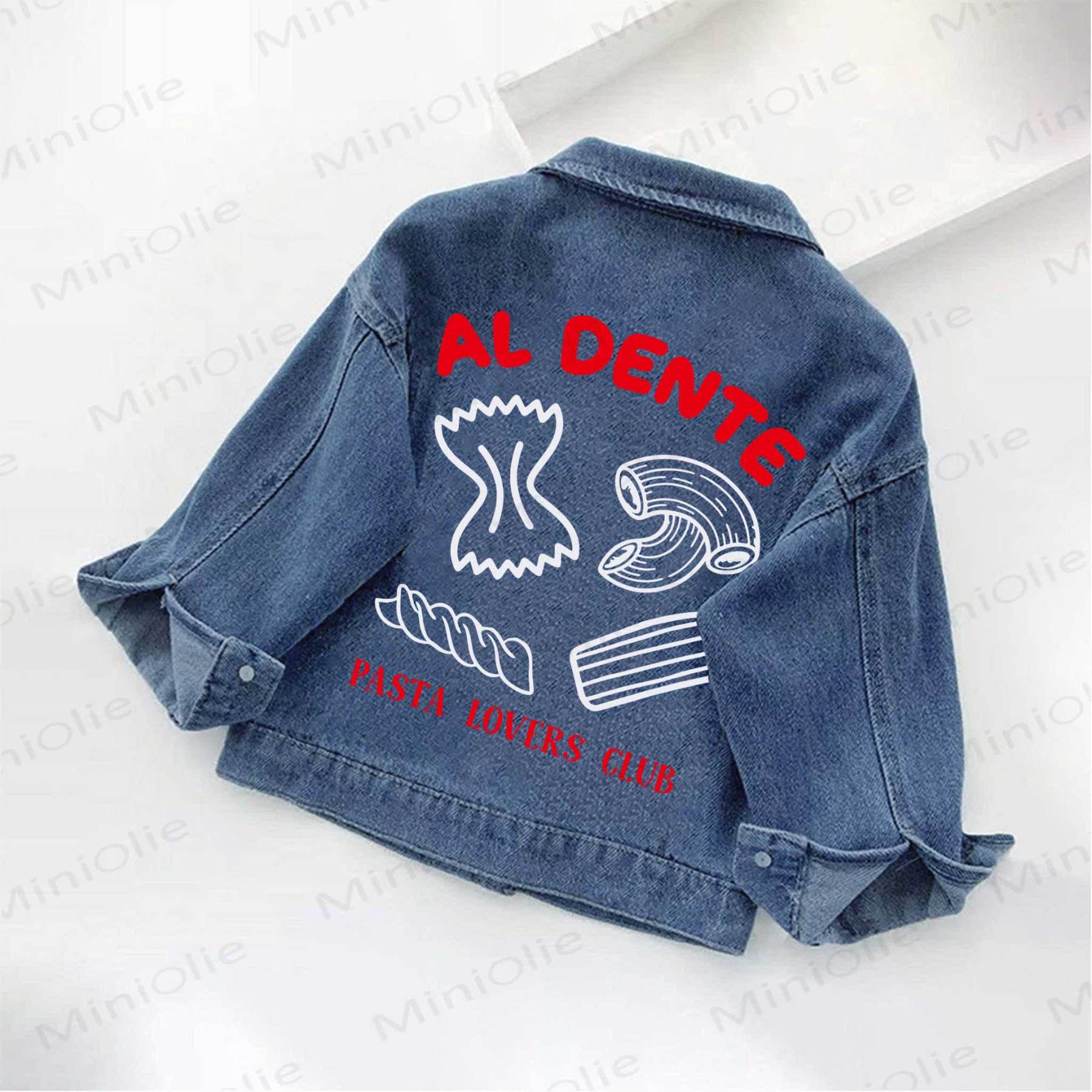 AL DENTE PASTA LOVERS CLUB Toddler Kid Denim Jacket - Blue - 10-11T - image 1