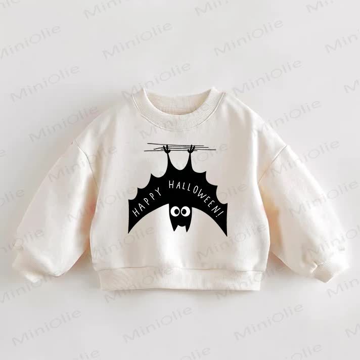 HAPPY HALLOWEEN! Baby Toddler Cream Sweatshirt - Cream - 3-5T - image 1