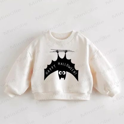 HAPPY HALLOWEEN! Baby Toddler Cream Sweatshirt - Cream - 3-5T - image 1
