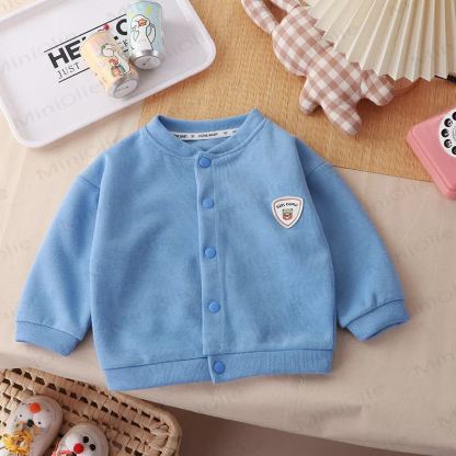 Toddler Snap Front Cardigan Outerwear - Blue - 6-7T - image 7