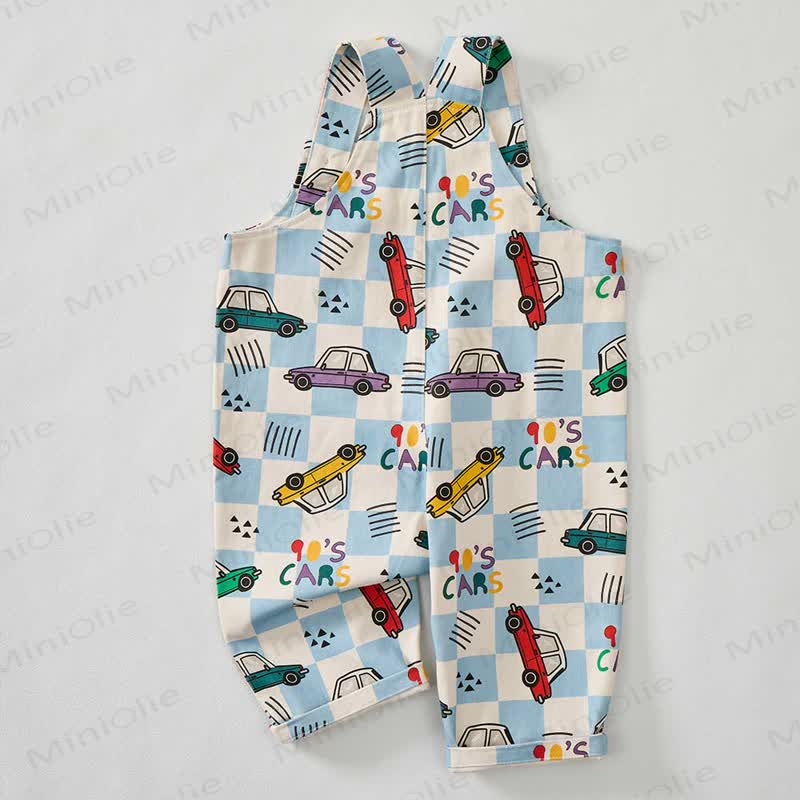 Baby Toddler Checkerboard Car Overalls - image 3