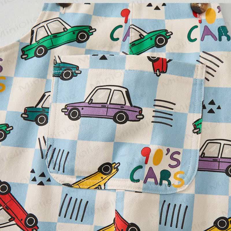 Baby Toddler Checkerboard Car Overalls - image 6