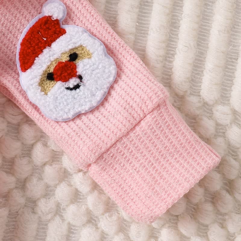 Baby Christmas Applique Romper with Bow - image 12