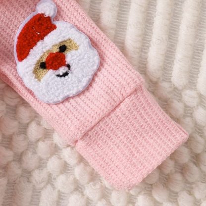 Baby Christmas Applique Romper with Bow - image 12