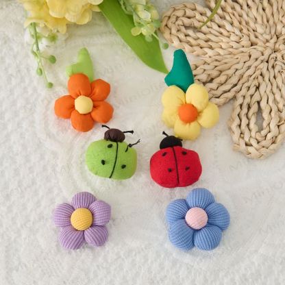 Kids DIY Interchangeable Patch Sweatshirt - Flower Patches (1 pack) Sweatshirt not included - One size - image 9