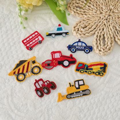 Kids DIY Interchangeable Patch Sweatshirt - Car Patches (1 pack) Sweatshirt not included - One size - image 6