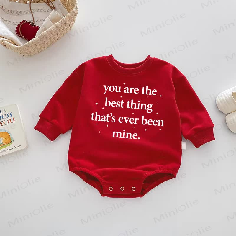 YOU ARE THE BEST THING THAT'S EVER BEEN MINE. Baby Red Bodysuit - Red - 18-24M - image 1
