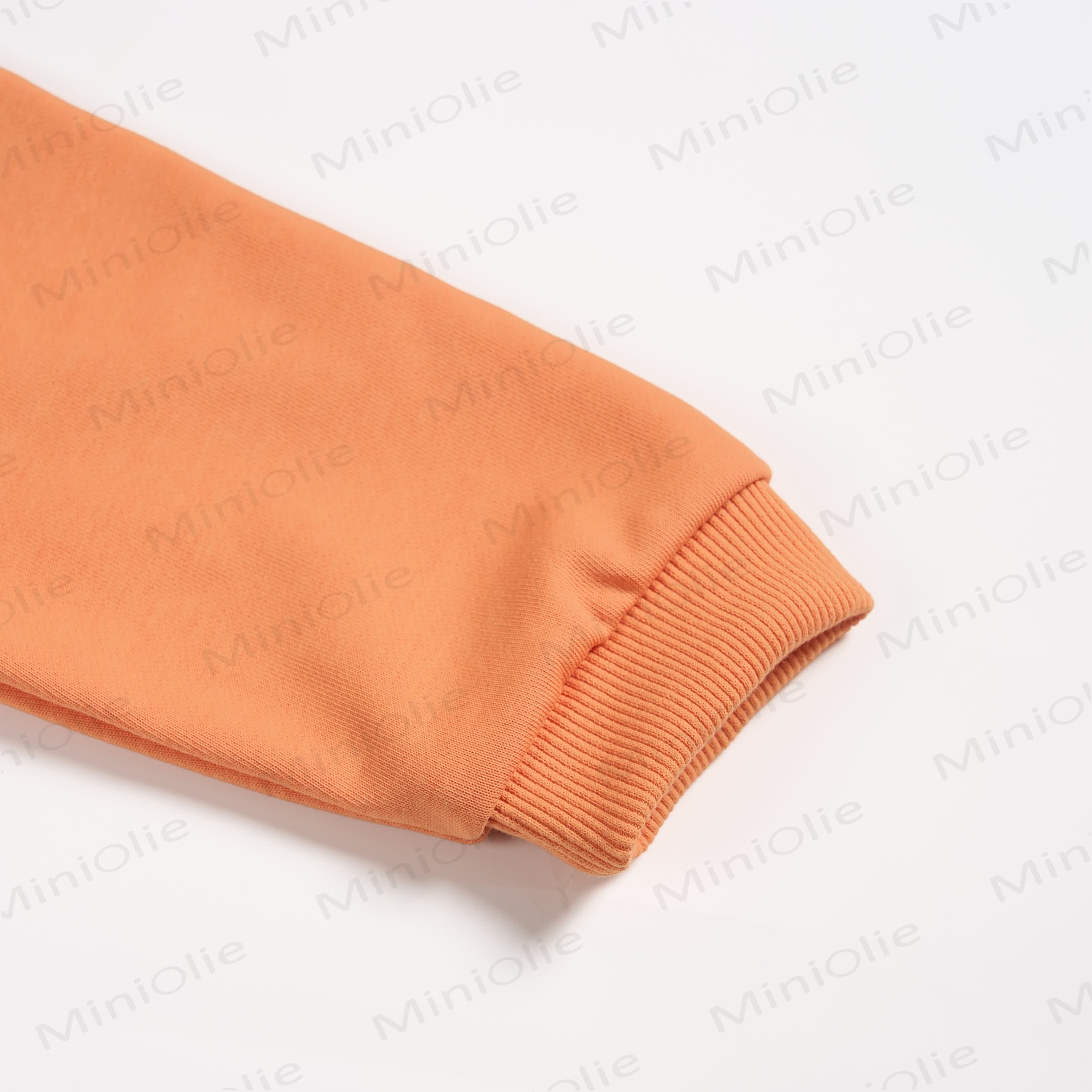 Baby Toddler Smiley Face Orange Sweatshirt - image 4
